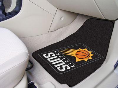 Custom Car Mats NBA Phoenix Suns 2-pc Carpeted Front Car Mats 17"x27"