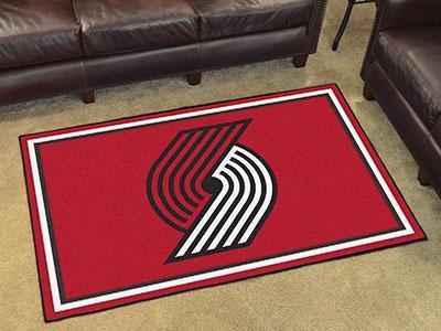 4x6 Rug NBA Portland Trail Blazers 4'x6' Plush Rug