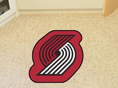Custom Floor Mats NBA Portland Trail Blazers Mascot Custom Shape Mat