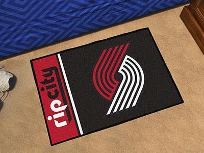 Indoor Outdoor Rugs NBA Portland Trail Blazers Uniform Starter Rug 19"x30"