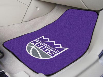 Rubber Car Mats NBA Sacramento Kings 2-pc Carpeted Front Car Mats 17"x27"