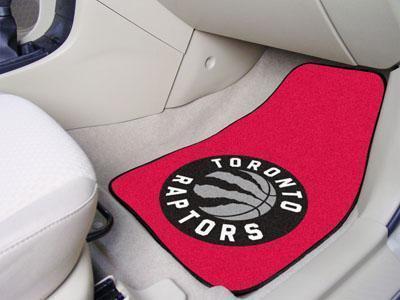 Rubber Car Mats NBA Toronto Raptors 2-pc Carpeted Front Car Mats 17"x27"