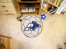 Small Round Rugs NCAA Akron Soccer Ball 27" diameter