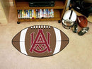 Round Rug in Living Room NCAA Alabama A&M Football Ball Rug 20.5"x32.5"