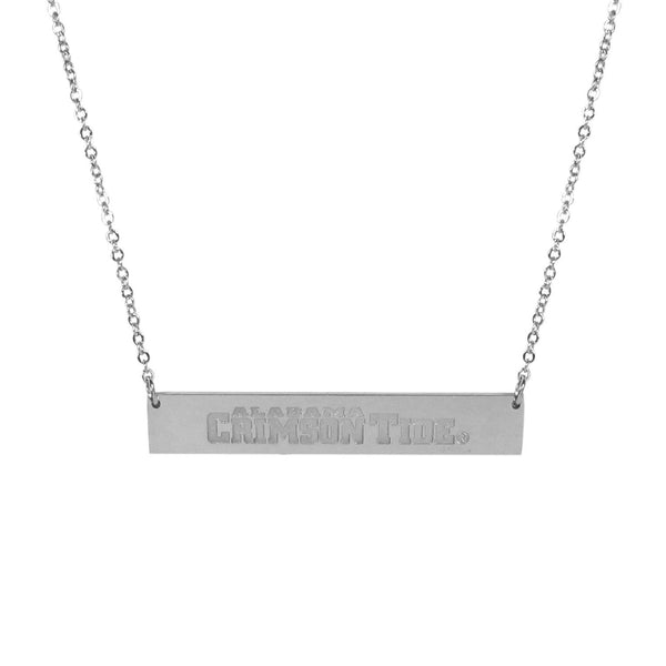 NCAA - Alabama Crimson Tide Bar Necklace-Jewelry & Accessories,Necklaces,Bar Necklaces,College Bar Necklaces-JadeMoghul Inc.