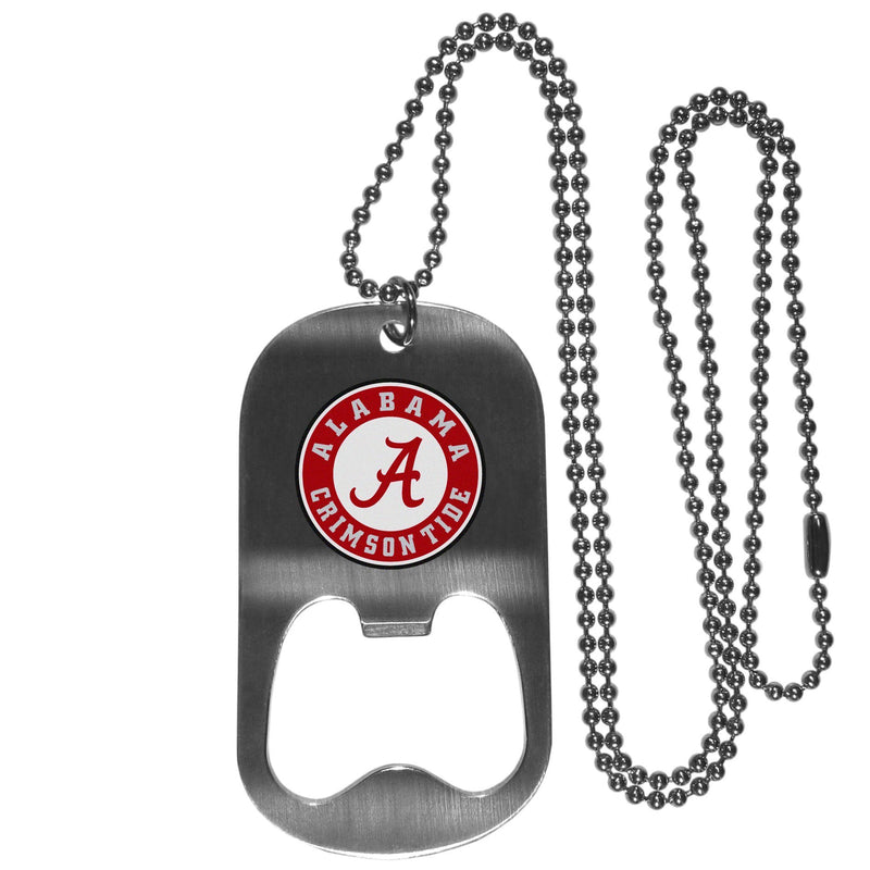 NCAA - Alabama Crimson Tide Bottle Opener Tag Necklace-Jewelry & Accessories,College Jewelry,Alabama Crimson Tide Jewelry-JadeMoghul Inc.