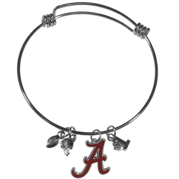 NCAA - Alabama Crimson Tide Charm Bangle Bracelet-Jewelry & Accessories,Bracelets,Charm Bangle Bracelets,College Charm Bangle Bracelets-JadeMoghul Inc.