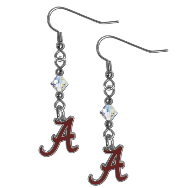 NCAA - Alabama Crimson Tide Crystal Dangle Earrings-Jewelry & Accessories,Earrings,Crystal Dangle Earrings,College Crystal Earrings-JadeMoghul Inc.