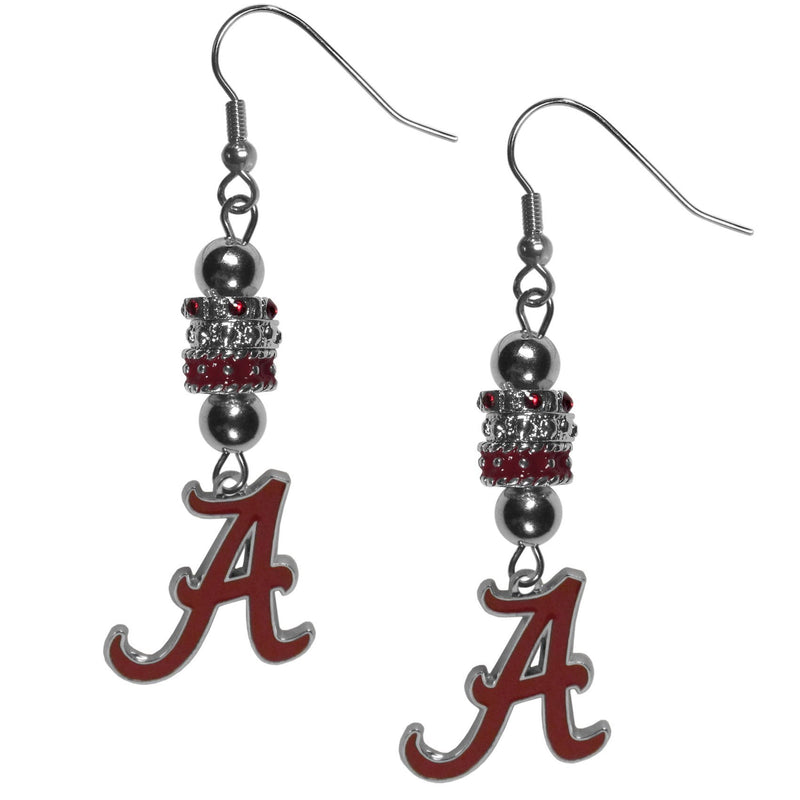 NCAA - Alabama Crimson Tide Euro Bead Earrings-Jewelry & Accessories,Earrings,Euro Bead Earrings,College Euro Bead Earrings-JadeMoghul Inc.