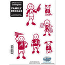 NCAA - Alabama Crimson Tide Family Decal Set Small-Automotive Accessories,Decals,Family Character Decals,Small Family Decals,College Small Family Decals-JadeMoghul Inc.