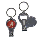 NCAA - Alabama Crimson Tide Nail Care/Bottle Opener Key Chain-Key Chains,3 in 1 Key Chains,College 3 in 1 Key Chains-JadeMoghul Inc.