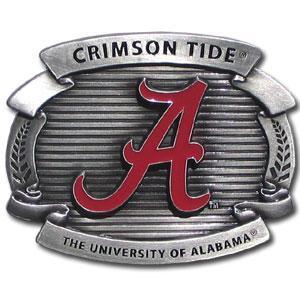 NCAA - Alabama Crimson Tide Oversized Belt Buckle-Jewelry & Accessories,Belt Buckles,Over-sized Belt Buckles,College Over-sized Belt Buckles-JadeMoghul Inc.