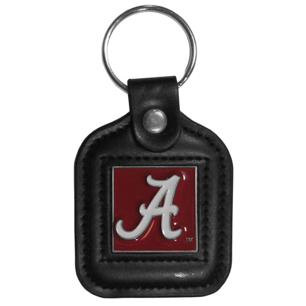 NCAA - Alabama Crimson Tide Square Leatherette Key Chain-Key Chains,Leatherette Key Chains,College Leatherette Key Chains-JadeMoghul Inc.