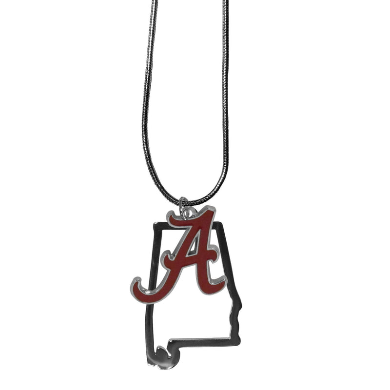 NCAA - Alabama Crimson Tide State Charm Necklace-Jewelry & Accessories,Necklaces,State Charm Necklaces,College State Charm Necklaces-JadeMoghul Inc.