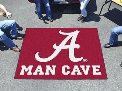 BBQ Store NCAA Alabama Man Cave Tailgater Rug 5'x6'