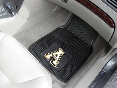 Rubber Car Mats NCAA Appalachian State 2-pc Vinyl Front Car Mats 17x27