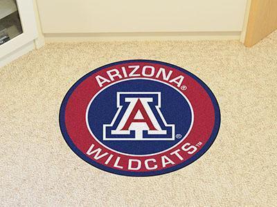 Round Area Rugs NCAA Arizona Roundel Mat 27" diameter