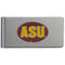NCAA - Arizona St. Sun Devils Brushed Metal Money Clip-Wallets & Checkbook Covers,Money Clips,Brushed Money Clips,College Brushed Money Clips-JadeMoghul Inc.
