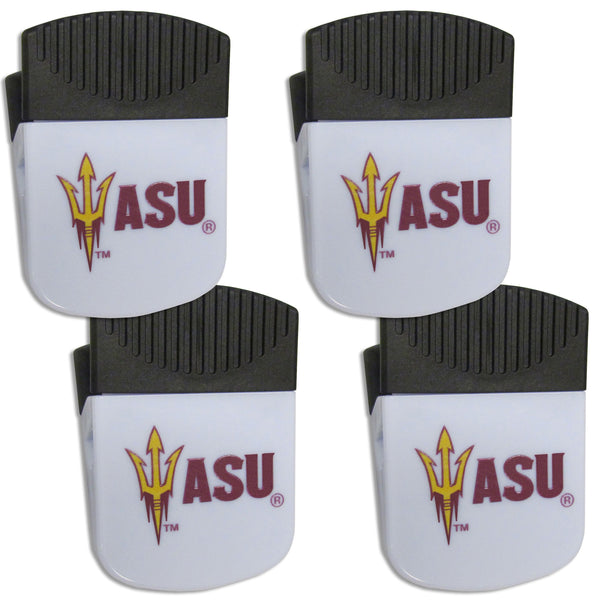 NCAA - Arizona St. Sun Devils Chip Clip Magnet with Bottle Opener, 4 pack-Other Cool Stuff,College Other Cool Stuff,Arizona St. Sun Devils Other Cool Stuff-JadeMoghul Inc.