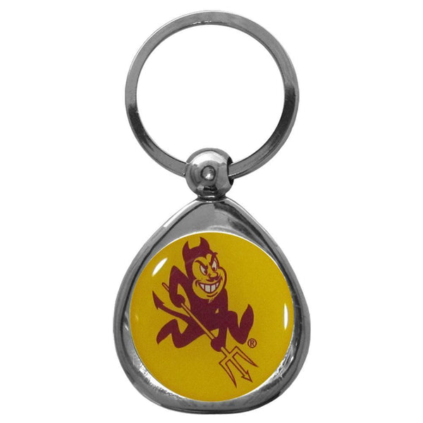 NCAA - Arizona St. Sun Devils Chrome Key Chain-Key Chains,Chrome Key Chains,College Chrome Key Chains-JadeMoghul Inc.