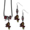 NCAA - Arizona St. Sun Devils Euro Bead Earrings and Necklace Set-Jewelry & Accessories,College Jewelry,Arizona St. Sun Devils Jewelry-JadeMoghul Inc.