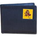 NCAA - Arizona St. Sun Devils Leather Bi-fold Wallet Packaged in Gift Box-Wallets & Checkbook Covers,Bi-fold Wallets,Gift Box Packaging,College Bi-fold Wallets-JadeMoghul Inc.