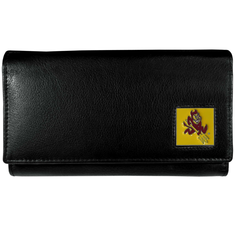 NCAA - Arizona St. Sun Devils Leather Women's Wallet-Wallets & Checkbook Covers,Women's Wallets,College Women's Wallets-JadeMoghul Inc.