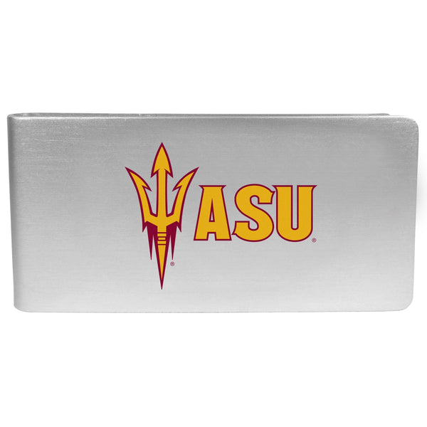 NCAA - Arizona St. Sun Devils Logo Money Clip-Wallets & Checkbook Covers,College Wallets,Arizona St. Sun Devils Wallets-JadeMoghul Inc.