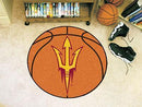 Round Area Rugs NCAA Arizona State Basketball Mat 27" diameter