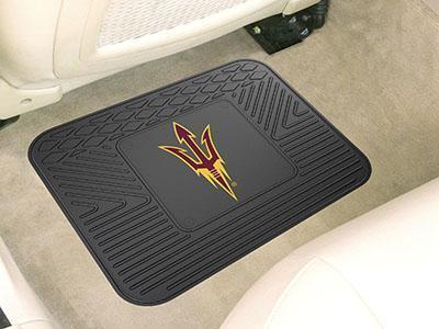 Rubber Car Floor Mats NCAA Arizona State Utility Car Mat 14"x17"