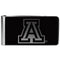 NCAA - Arizona Wildcats Black and Steel Money Clip-Wallets & Checkbook Covers,College Wallets,Arizona Wildcats Wallets-JadeMoghul Inc.