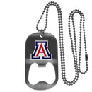 NCAA - Arizona Wildcats Bottle Opener Tag Necklace-Jewelry & Accessories,College Jewelry,Arizona Wildcats Jewelry-JadeMoghul Inc.