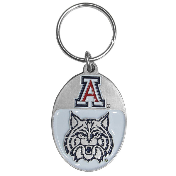 NCAA - Arizona Wildcats Carved Metal Key Chain-Key Chains,Scultped Metal Key Chains,College Scultped Metal Key Chains-JadeMoghul Inc.