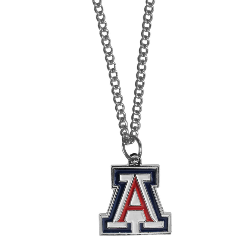NCAA - Arizona Wildcats Chain Necklace with Small Charm-Jewelry & Accessories,Necklaces,Chain Necklaces,College Chain Necklaces-JadeMoghul Inc.