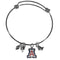 NCAA - Arizona Wildcats Charm Bangle Bracelet-Jewelry & Accessories,College Jewelry,Arizona Wildcats Jewelry-JadeMoghul Inc.