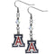 NCAA - Arizona Wildcats Crystal Dangle Earrings-Jewelry & Accessories,Earrings,Crystal Dangle Earrings,College Crystal Earrings-JadeMoghul Inc.