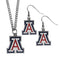 NCAA - Arizona Wildcats Dangle Earrings and Chain Necklace Set-Jewelry & Accessories,Jewelry Sets,Dangle Earrings & Chain Necklace-JadeMoghul Inc.