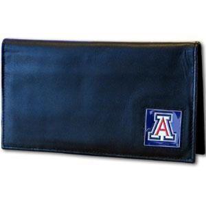 NCAA - Arizona Wildcats Deluxe Leather Checkbook Cover-Wallets & Checkbook Covers,Checkbook Covers,Wallet Checkbook Covers,Window Box Packaging,College Wallet Checkbook Covers-JadeMoghul Inc.
