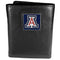 NCAA - Arizona Wildcats Deluxe Leather Tri-fold Wallet Packaged in Gift Box-Wallets & Checkbook Covers,Tri-fold Wallets,Deluxe Tri-fold Wallets,Gift Box Packaging,College Tri-fold Wallets-JadeMoghul Inc.