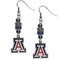 NCAA - Arizona Wildcats Euro Bead Earrings-Jewelry & Accessories,Earrings,Euro Bead Earrings,College Euro Bead Earrings-JadeMoghul Inc.