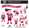 NCAA - Arizona Wildcats Family Decal Set Large-Automotive Accessories,Decals,Family Character Decals,Large Family Decals,College Large Family Decals-JadeMoghul Inc.