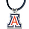 NCAA - Arizona Wildcats Rubber Cord Necklace-Jewelry & Accessories,Necklaces,Cord Necklaces,College Cord Necklaces-JadeMoghul Inc.