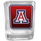 NCAA - Arizona Wildcats Square Glass Shot Glass-Beverage Ware,Shot Glass,Graphic Shot Glass Set,College Graphic Shot Glass Set-JadeMoghul Inc.