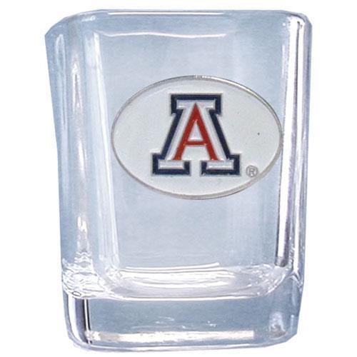NCAA - Arizona Wildcats Square Shot Glass-Beverage Ware,Shot Glasses,Square Shot Glasses,College Square Shot Glasses-JadeMoghul Inc.