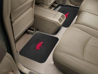 Rubber Floor Mats NCAA Arkansas 2-pc Utility Car Mat 14"x17"