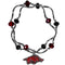 NCAA - Arkansas Razorbacks Crystal Bead Bracelet-Jewelry & Accessories,College Jewelry,College Bracelets,Crystal Bead Bracelets-JadeMoghul Inc.