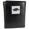 NCAA - Arkansas Razorbacks Deluxe Leather Tri-fold Wallet Packaged in Gift Box-Wallets & Checkbook Covers,Tri-fold Wallets,Deluxe Tri-fold Wallets,Gift Box Packaging,College Tri-fold Wallets-JadeMoghul Inc.