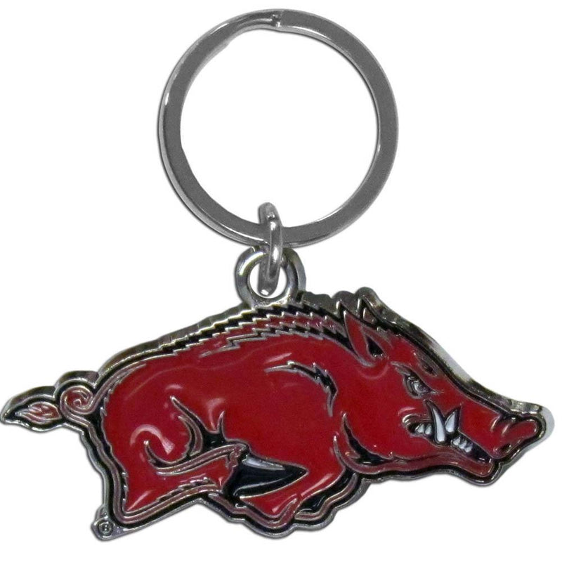 NCAA - Arkansas Razorbacks Enameled Key Chain-Key Chains,Chrome and Enameled Key Chains,College Chrome and Enameled Key Chains-JadeMoghul Inc.