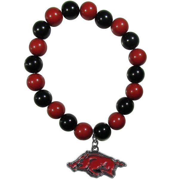 NCAA - Arkansas Razorbacks Fan Bead Bracelet-Jewelry & Accessories,Bracelets,Fan Bead Bracelets,College Fan Bead Bracelets-JadeMoghul Inc.
