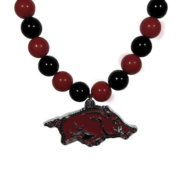 NCAA - Arkansas Razorbacks Fan Bead Necklace-Jewelry & Accessories,Necklaces,Fan Bead Necklaces,College Fan Bead Necklaces-JadeMoghul Inc.